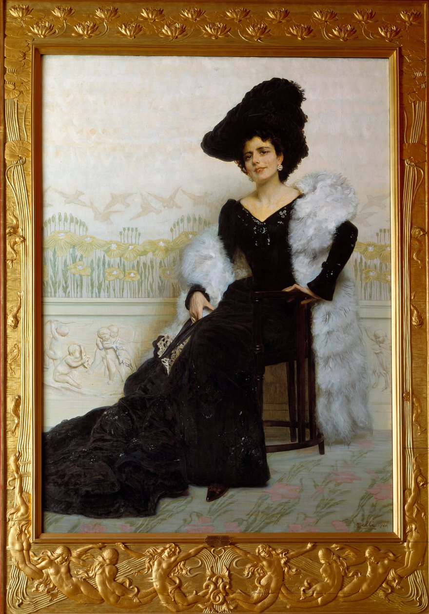 Portrait of Madame Agliano by Odoardo Gelli