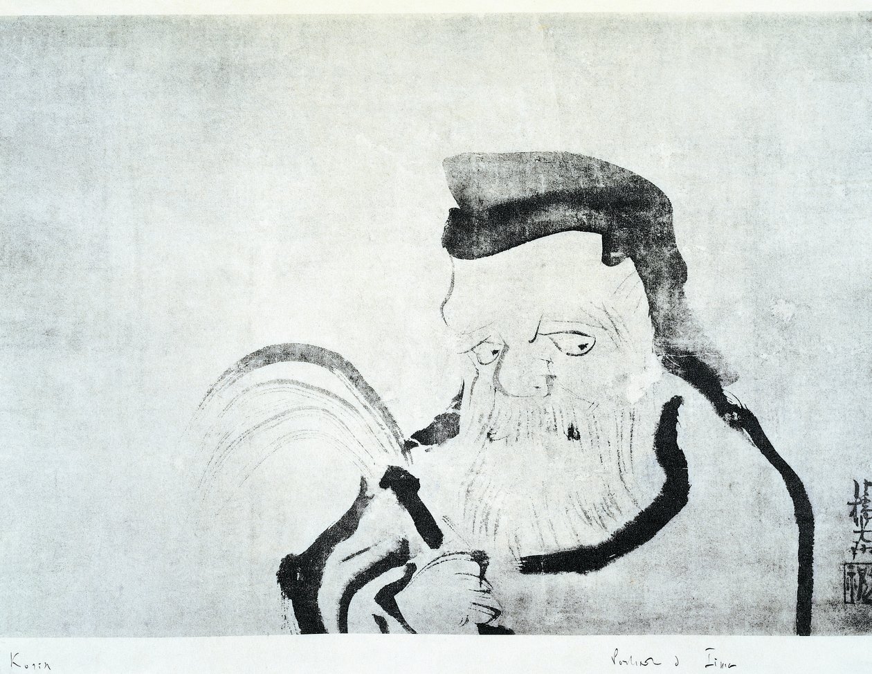 Portrait of old man by Ogata Korin