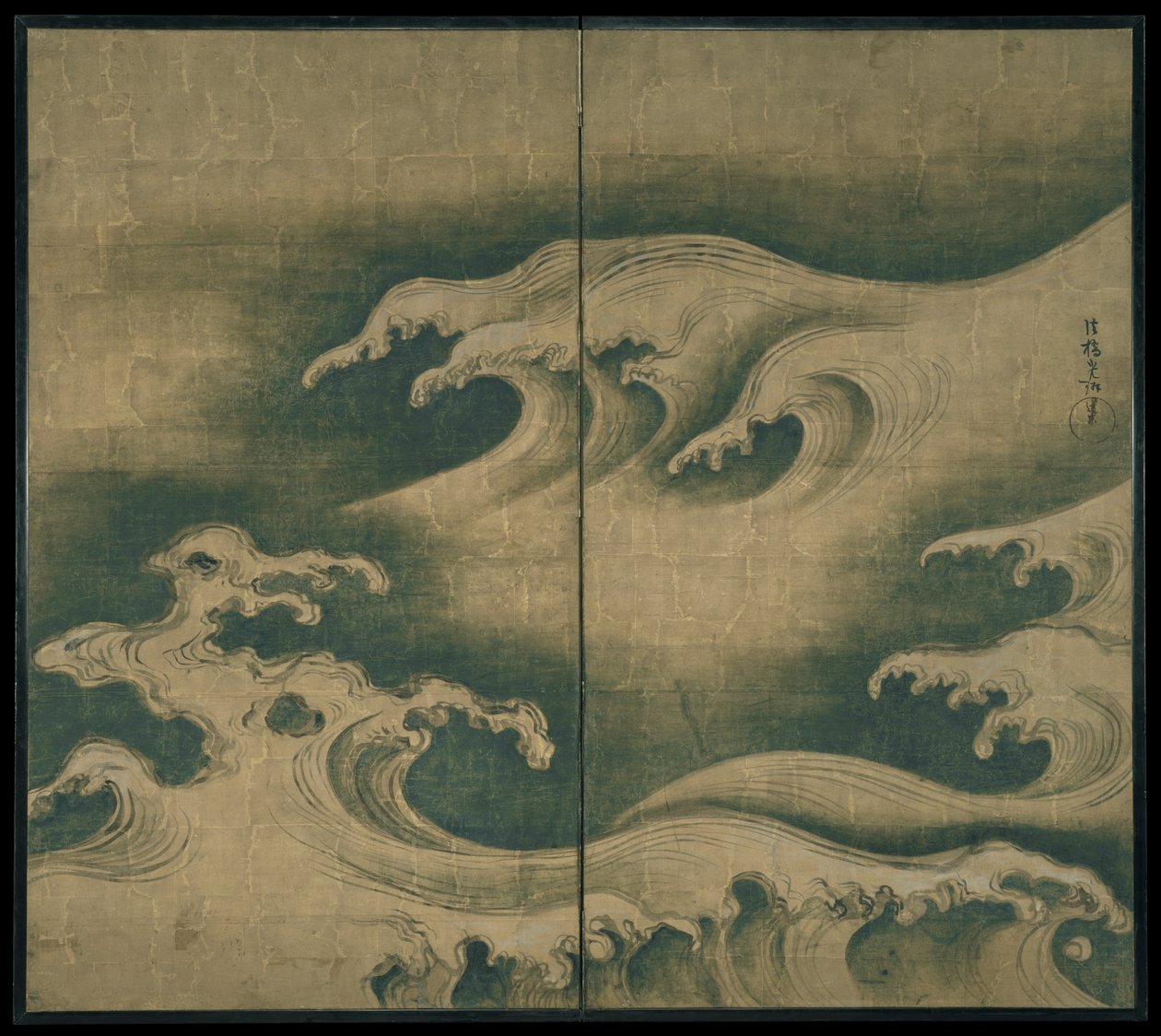 Rough Waves by Ogata Korin