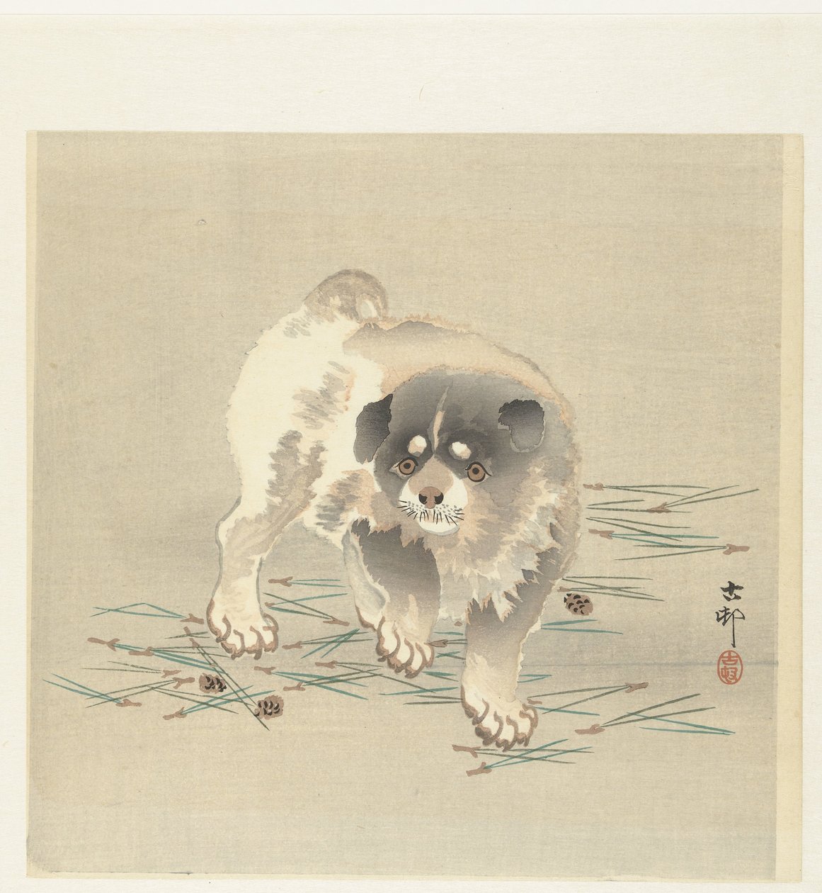Young Dog by Ohara Koson