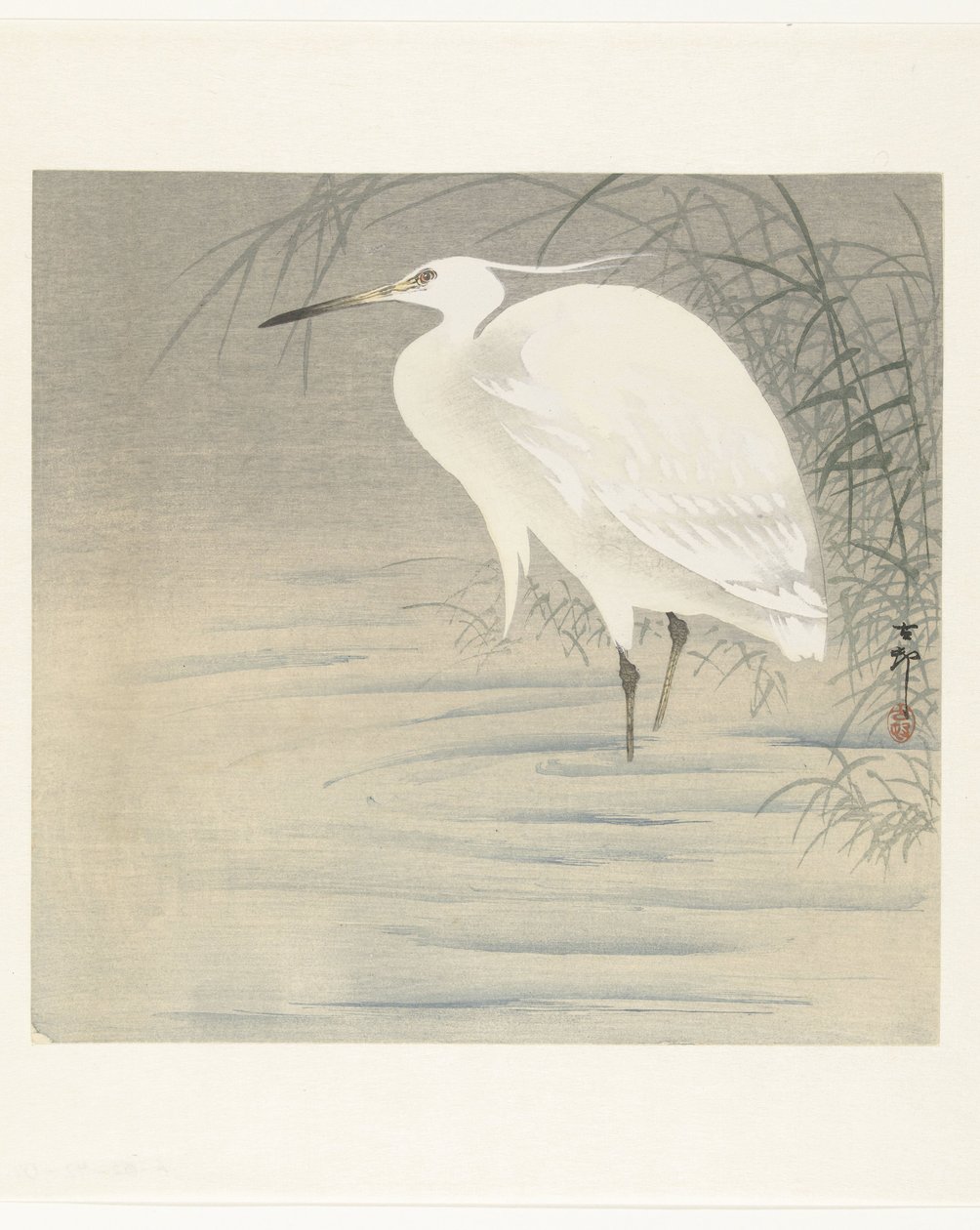 Little Egret by Ohara Koson