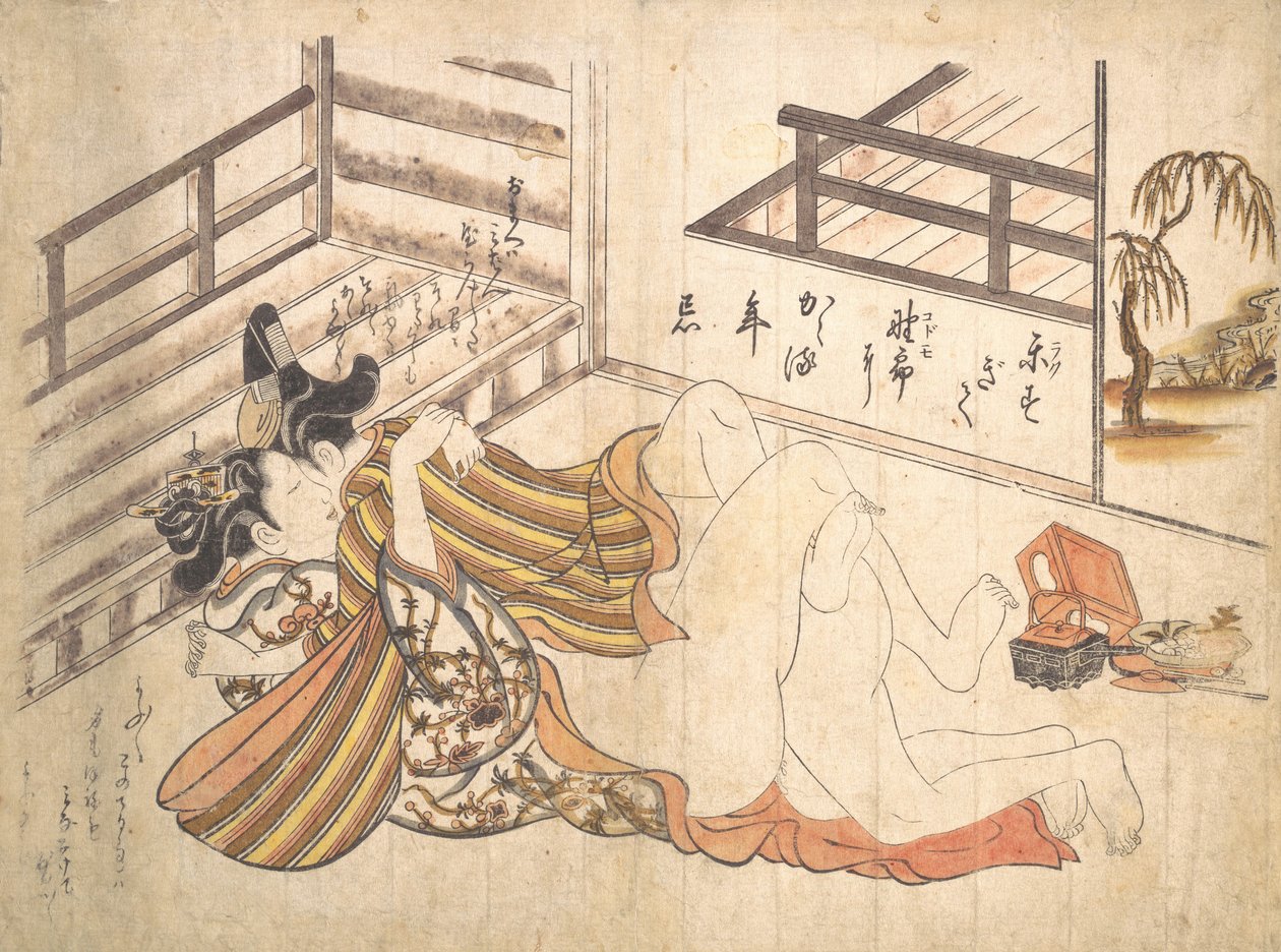 Bedroom Scene, ca. 1739 by Okumura Masanobu