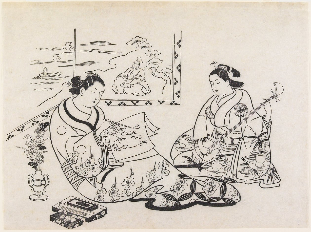 Mitate of Matsukaze and Murasame by Okumura Masanobu