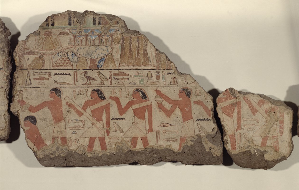 Paintings of Metjetji (detail) by Old Kingdom Egyptian