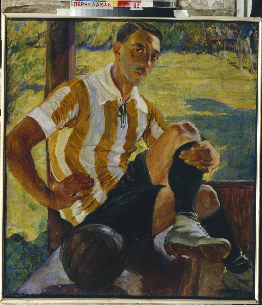 Footballer by Olga Lyudvigovna Della Vos Kardovskaya