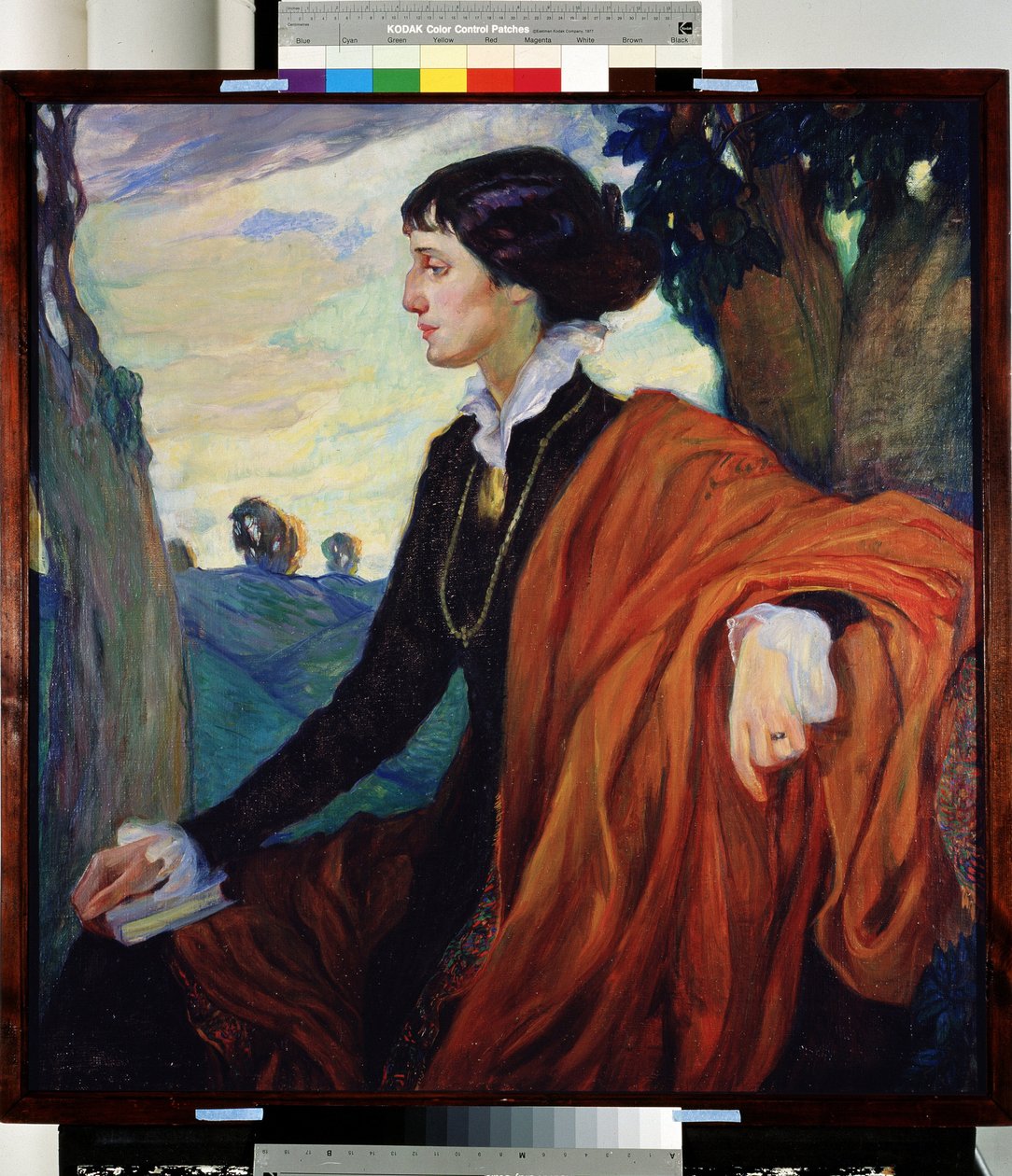 Portrait of the Russian Poetess Anna Akhmatova (Achmatova) (1889-1966) by Olga Lyudvigovna Della Vos Kardovskaya