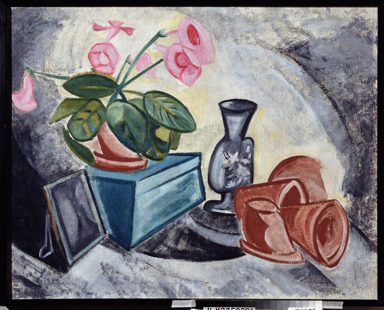 Still Life with Pink Flowers by Olga Wladimirowna  Rosanowa