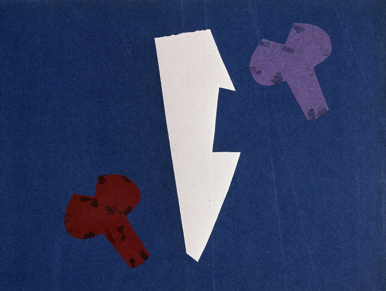 Universal War: Collage work by Olga Rosanova, January 1916 by Olga Wladimirowna  Rosanowa