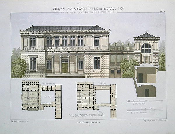 Villa Greco Romaine, engraved by Walter, plate 49 from 