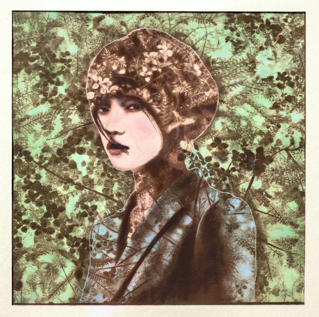 Portrait in Cyan, 2022 by Olivia Gozzano