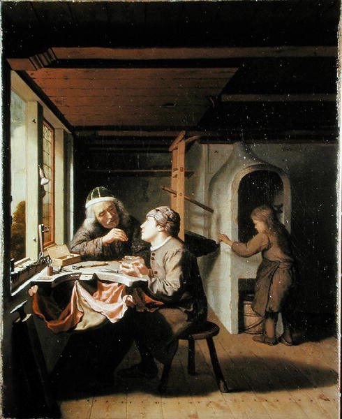 A Watchmaker and His Apprentice by Olivier van Deuren