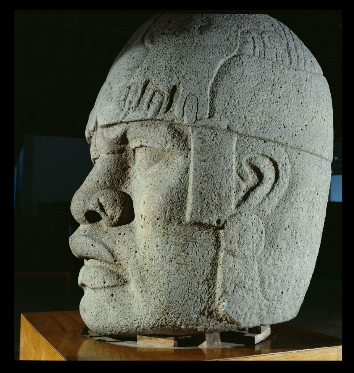 Colossal Head 4 from San Lorenzo, Veracruz, Mexico by Olmec