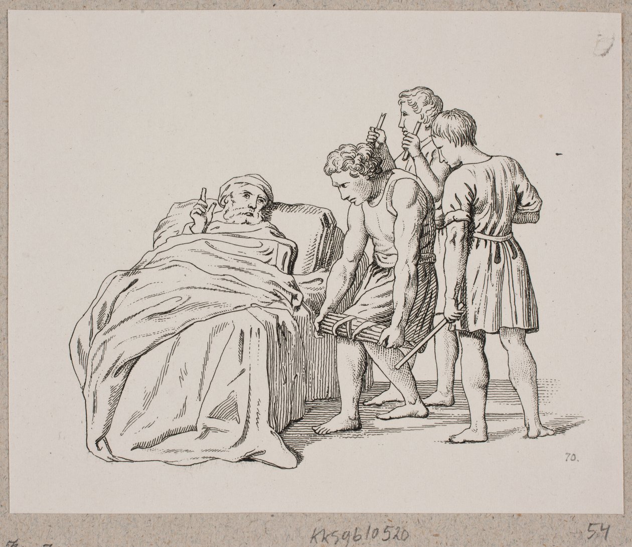 The Old Man and His Sons by Oluf Olufsen Bagge