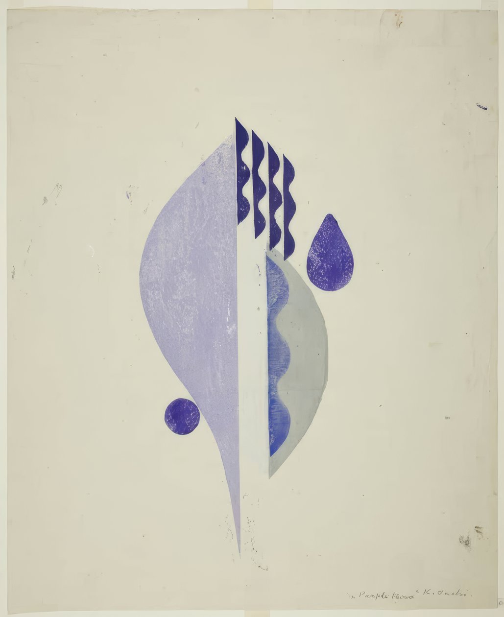 Purple Flower by Onchi Kôshirô