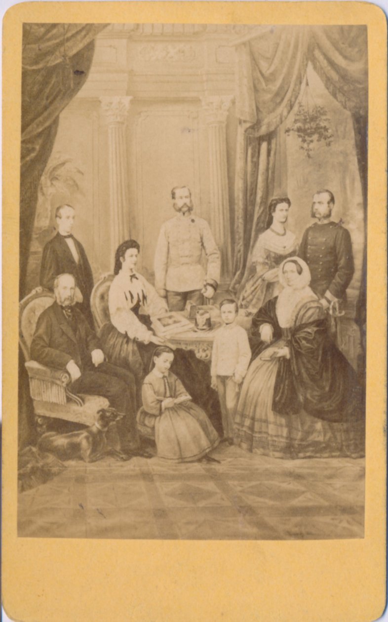 Franz Joseph I and Elisabeth of Austria and their Imperial Family (illustration) by Oprawil & Co.