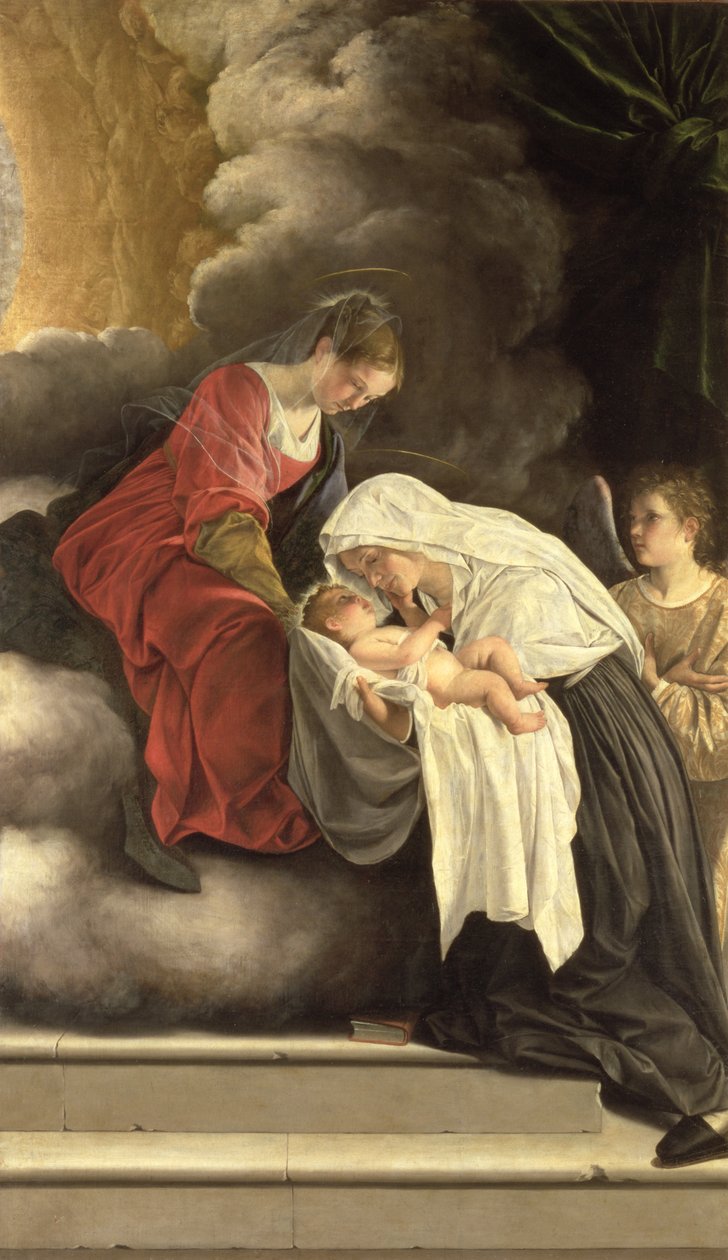 Madonna and Child with St. Frances of Rome by Orazio Gentileschi