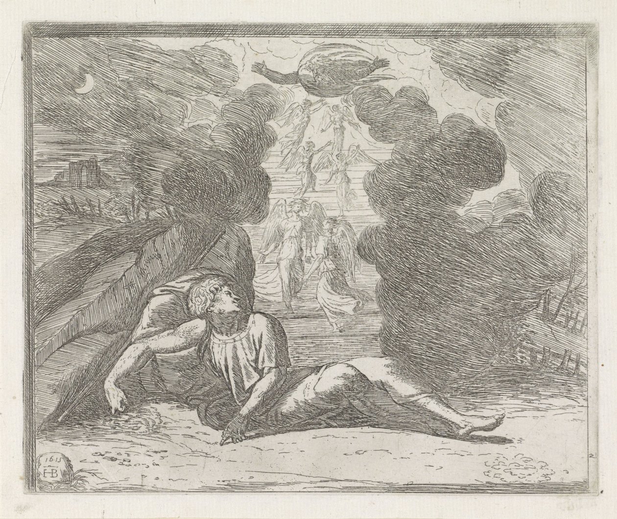 Dream of Jacob Paintings in the Loggia of Raphael (series title) by Orazio Borgianni