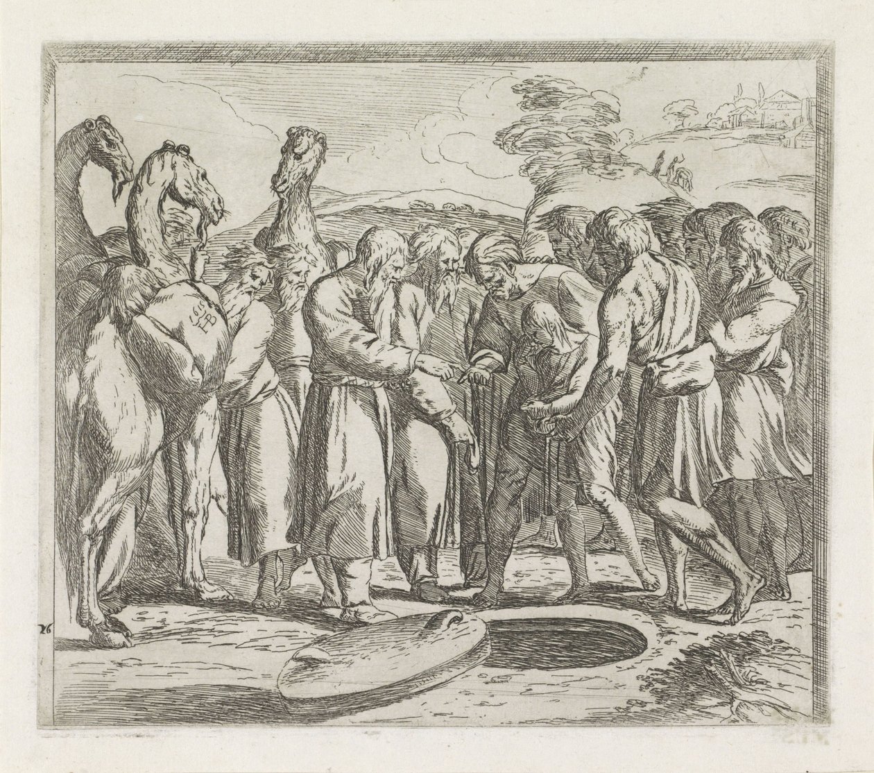 Joseph Sold by His Brothers (series title: Paintings in the Loggia of Raphael) by Orazio Borgianni