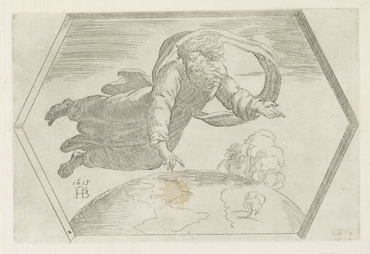 Creation of Heaven and Earth (Paintings in the Loggia of Raphael) by Orazio Borgianni