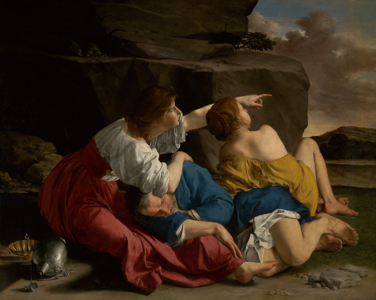 Lot and His Daughters, c.1622 by Orazio Gentileschi