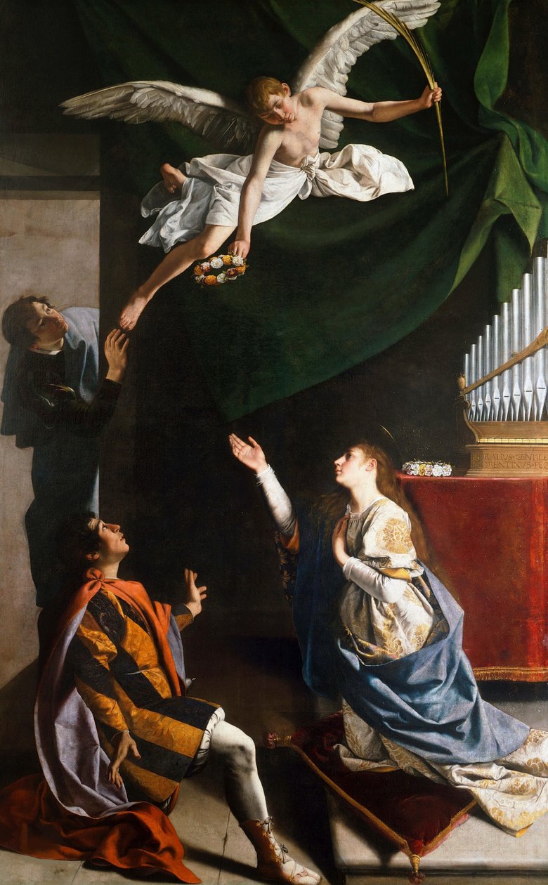 The Holy Martyrs Cecilia, Valerian and Tiburtius by Orazio Gentileschi