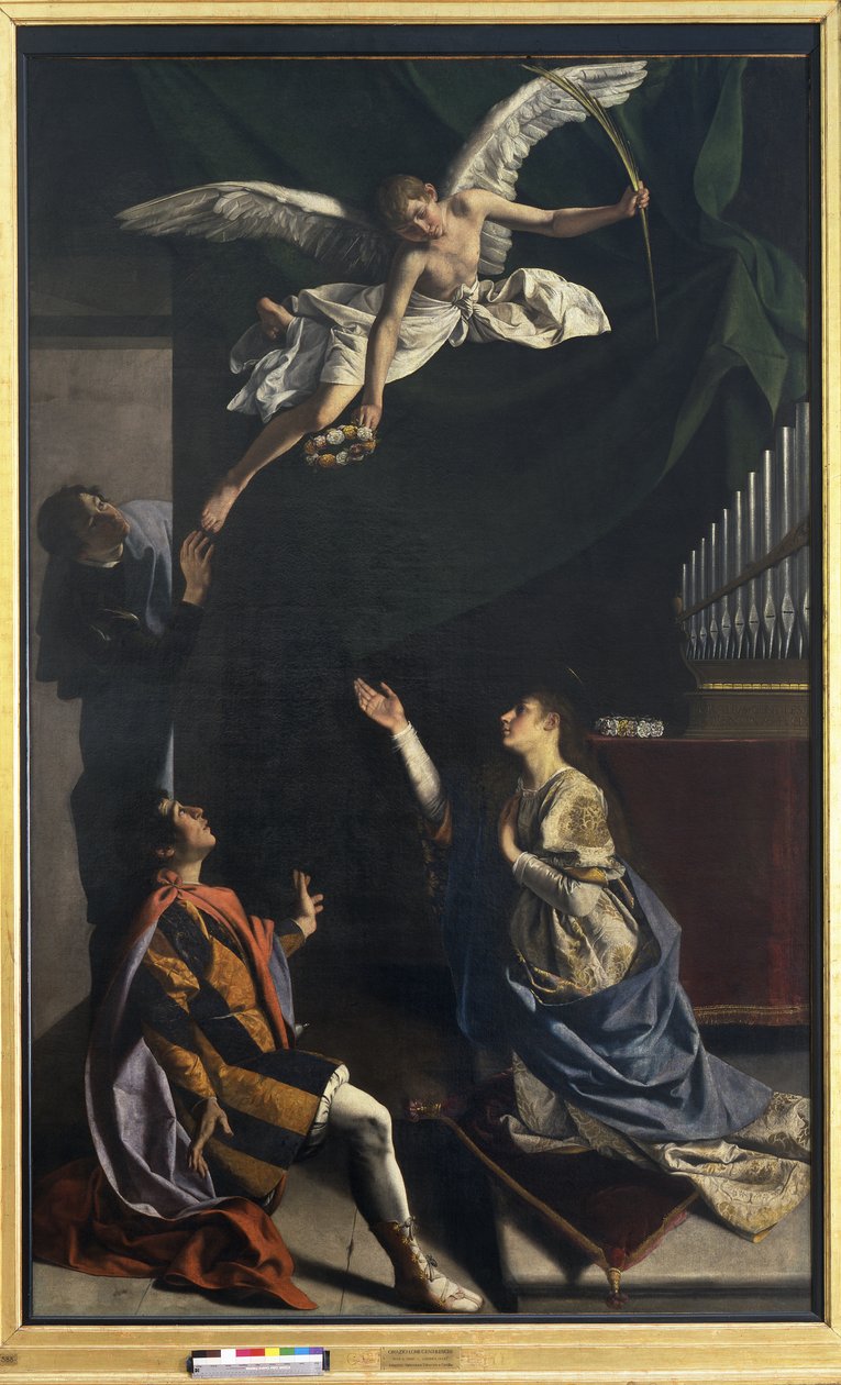 The Martyrs Cecilia, Valerian and Tiburtius by Orazio Gentileschi