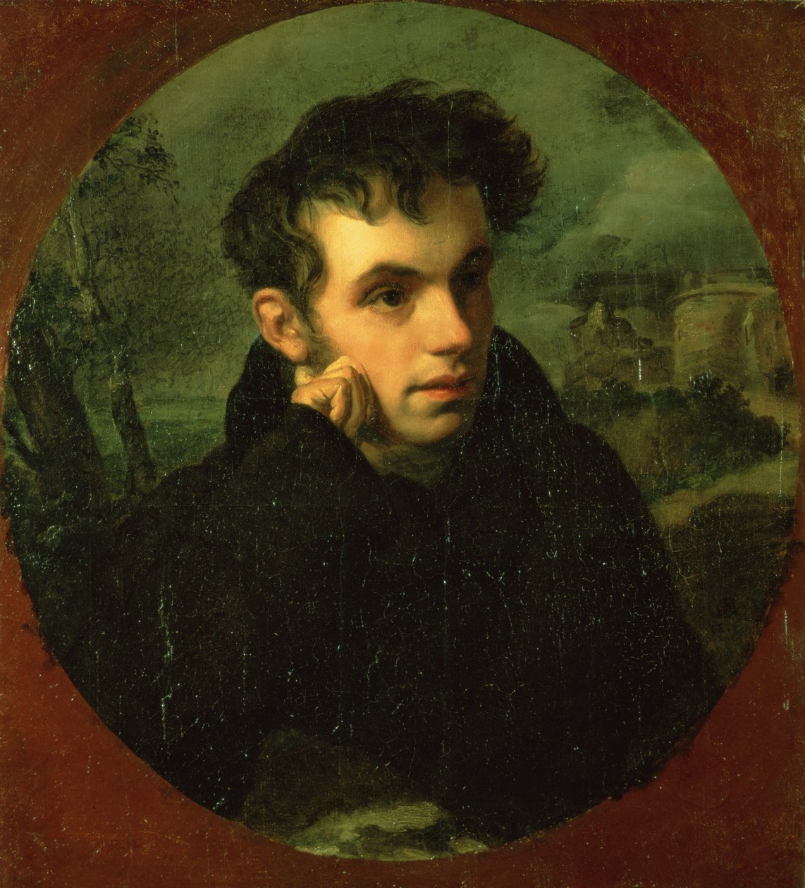 Portrait of Vassily Zhukovsky, 1816 by Orest Adamovich Kiprensky