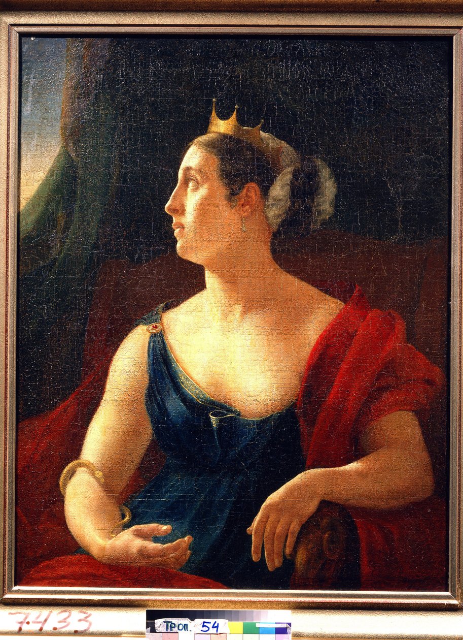 Portrait of the Actress E. Semyonova, as Clytemnestra in the Euripides