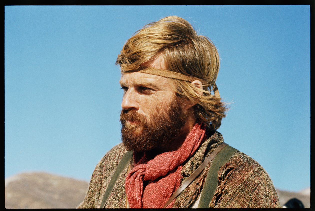 Robert Redford on the set, 