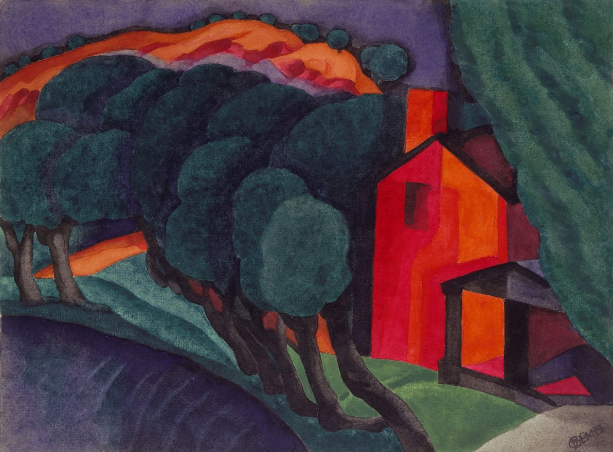 Glowing Night by Oscar Florianus Bluemner