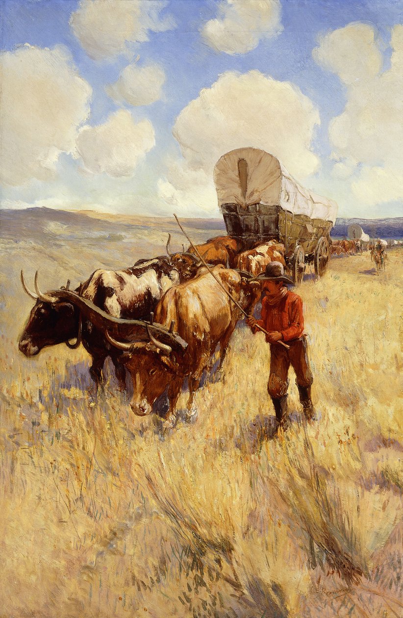 Wagon Train by Oscar Edward Berninghaus