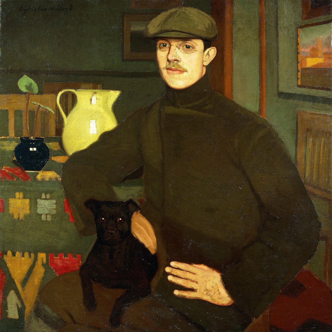 Portrait of Llewelyn Lloyd by Oscar Ghiglia