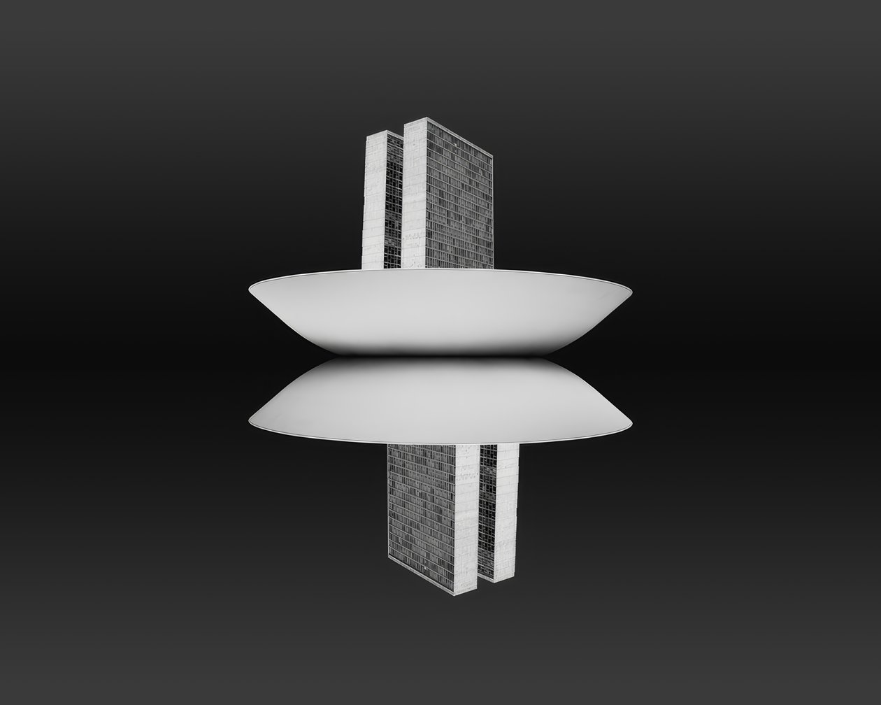 Brasília, National Congress by Oscar Niemeyer