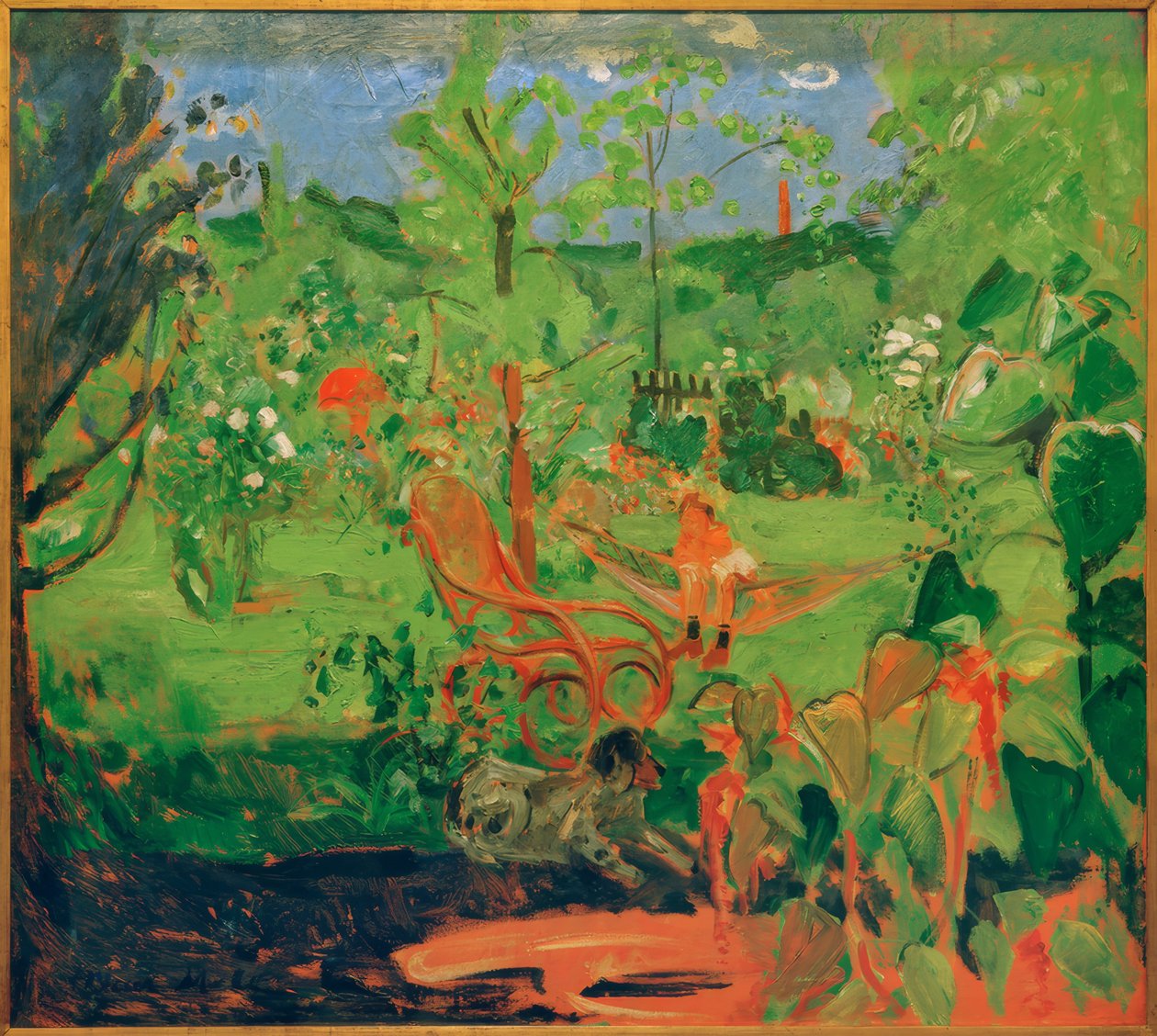 Fürstenfeldbruck, Garden Picture by Oskar Moll