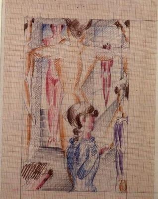 Entrance to the Stadium by Oskar Schlemmer