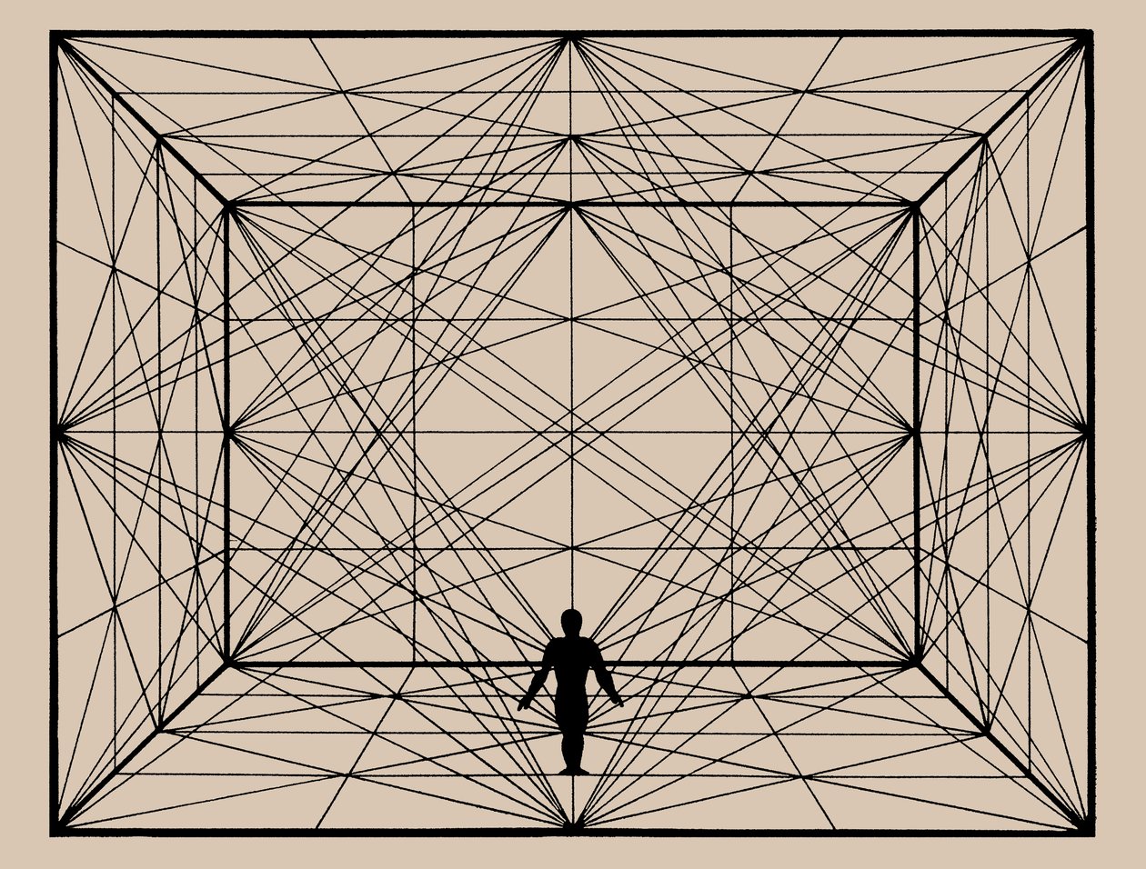 Figure in Space with Plane Geometry and Spatial Delineations by Oskar Schlemmer