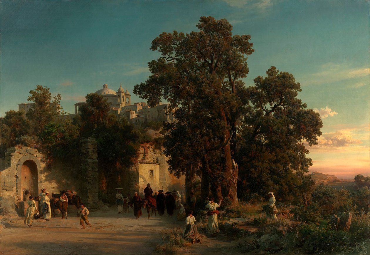 Evening by Oswald Achenbach