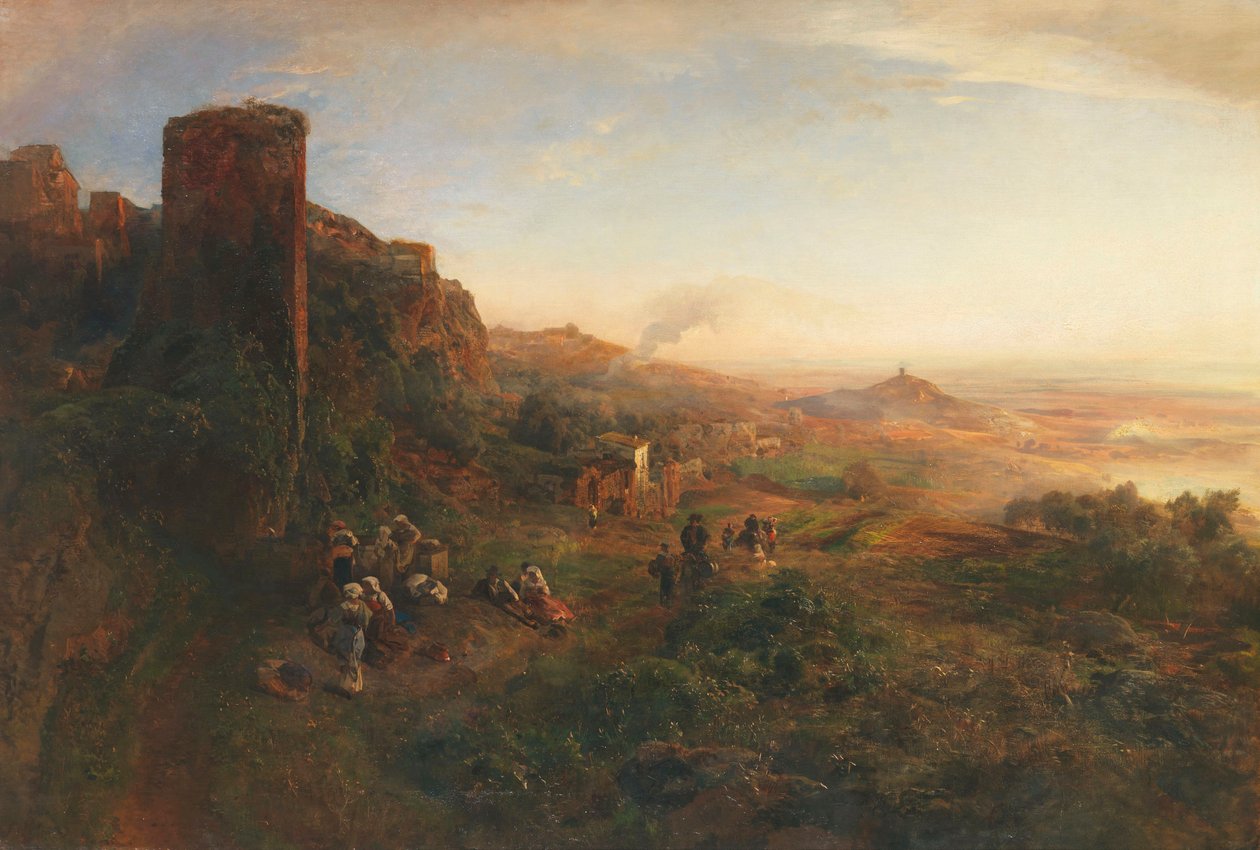 Evening Mood in the Alban Hills by Oswald Achenbach