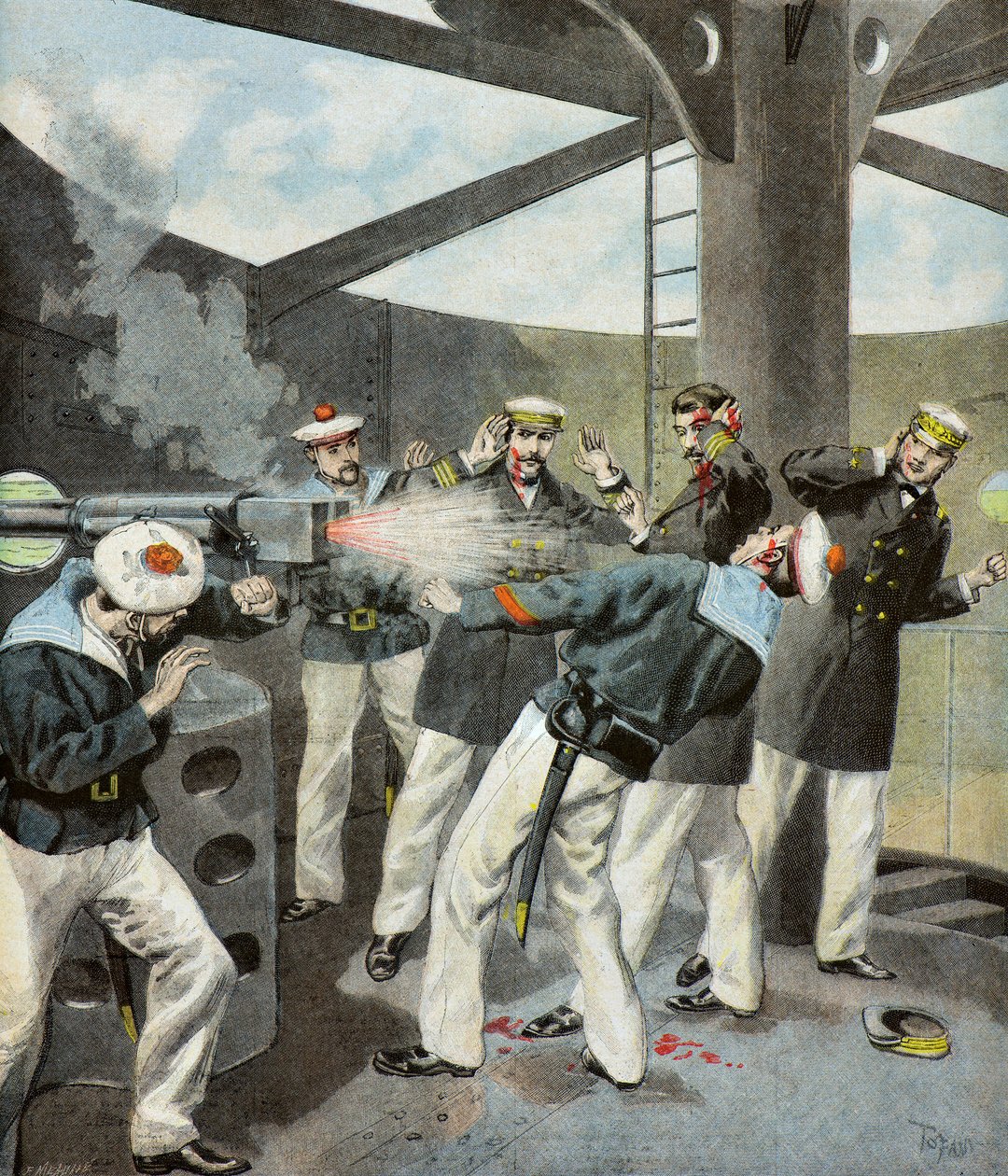 Accident Aboard the Ship Le Bouvines by Oswaldo Tofani