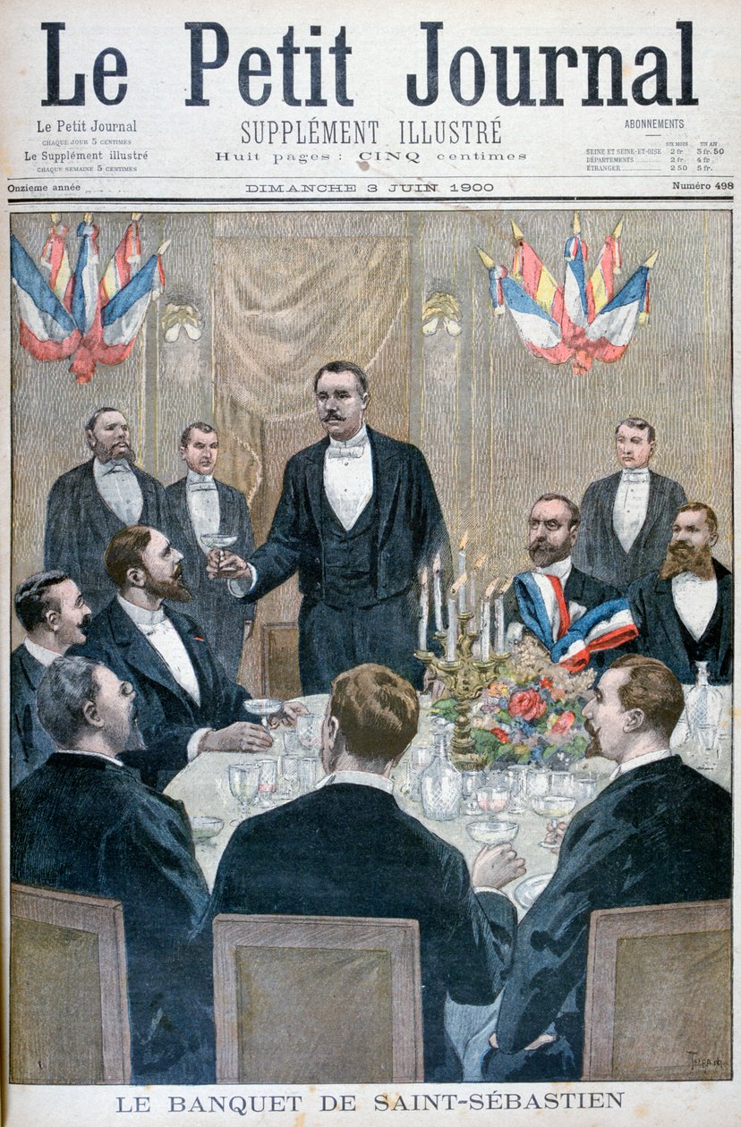 Banquet of French nationalists and Paul Déroulède, Saint-Sebastien, Belgium by Oswaldo Tofani