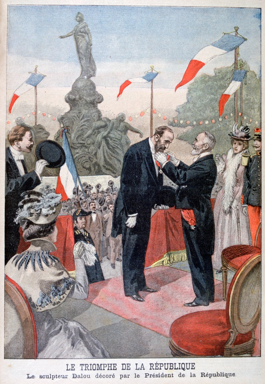 Jules Dalou Being Awarded with the Medal of the Legion of Honour by Emile Loubet, 1899 by Oswaldo Tofani