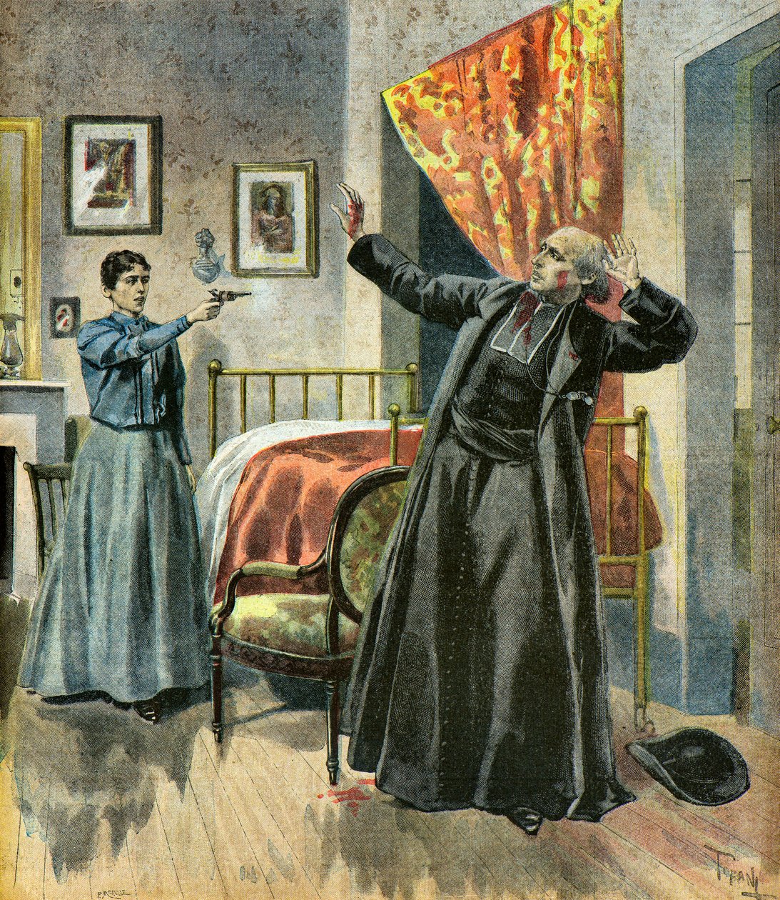 Murder of Abbe Paul De Broglie, 1895 by Oswaldo Tofani