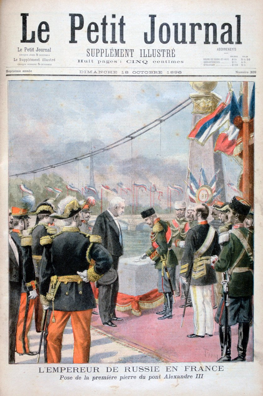 Nicholas II of Russia and Félix Faure, President of the French Republic by Oswaldo Tofani