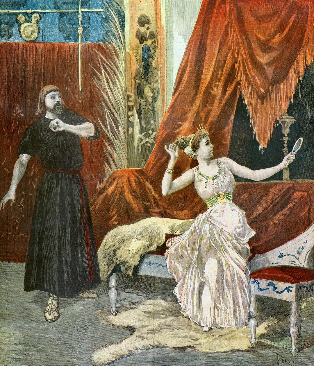 Sibyl Sanderson and Francisque Delmas by Oswaldo Tofani