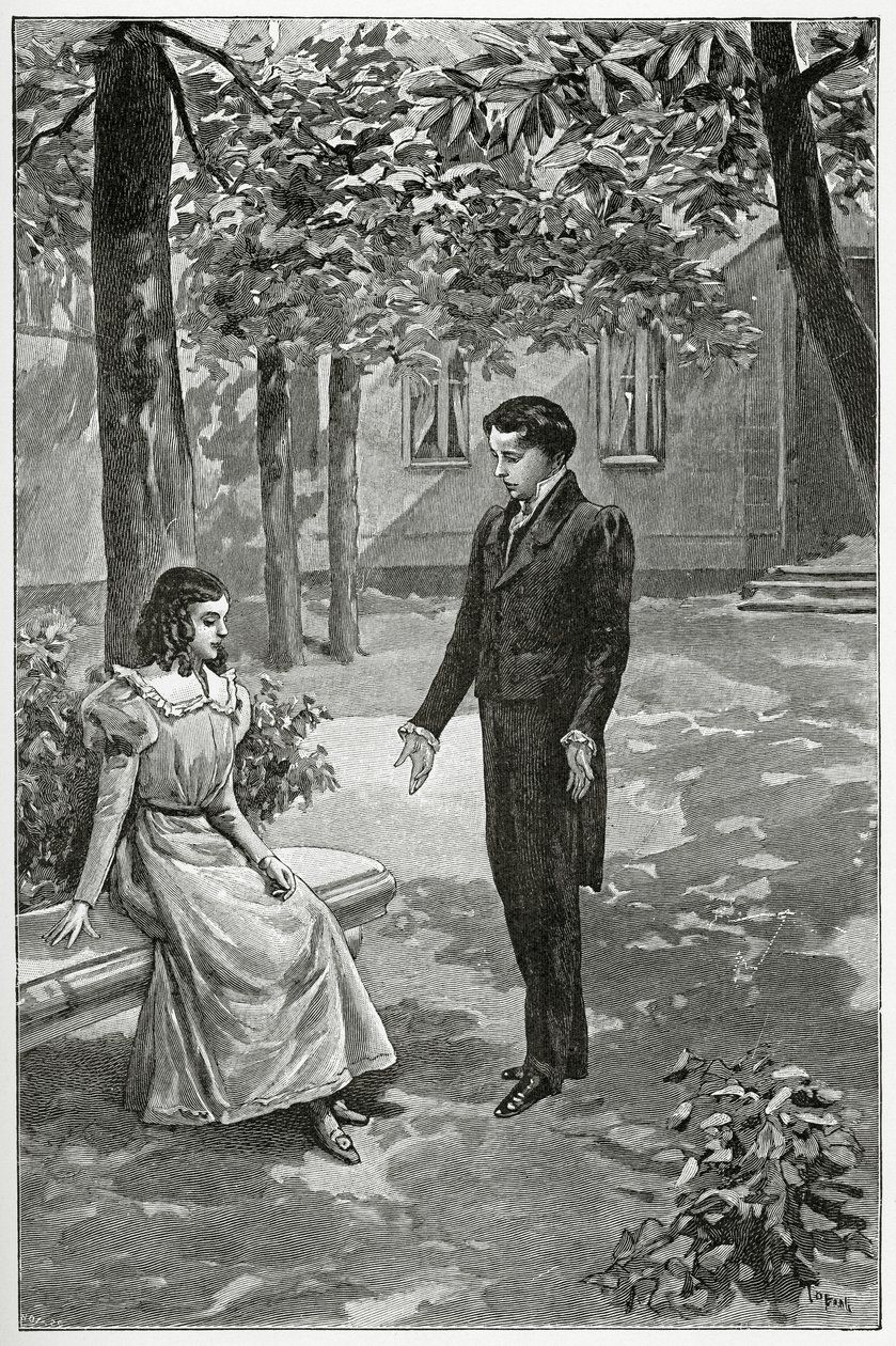 Victor Hugo Declaring His Love to Adèle Foucher by Oswaldo Tofani