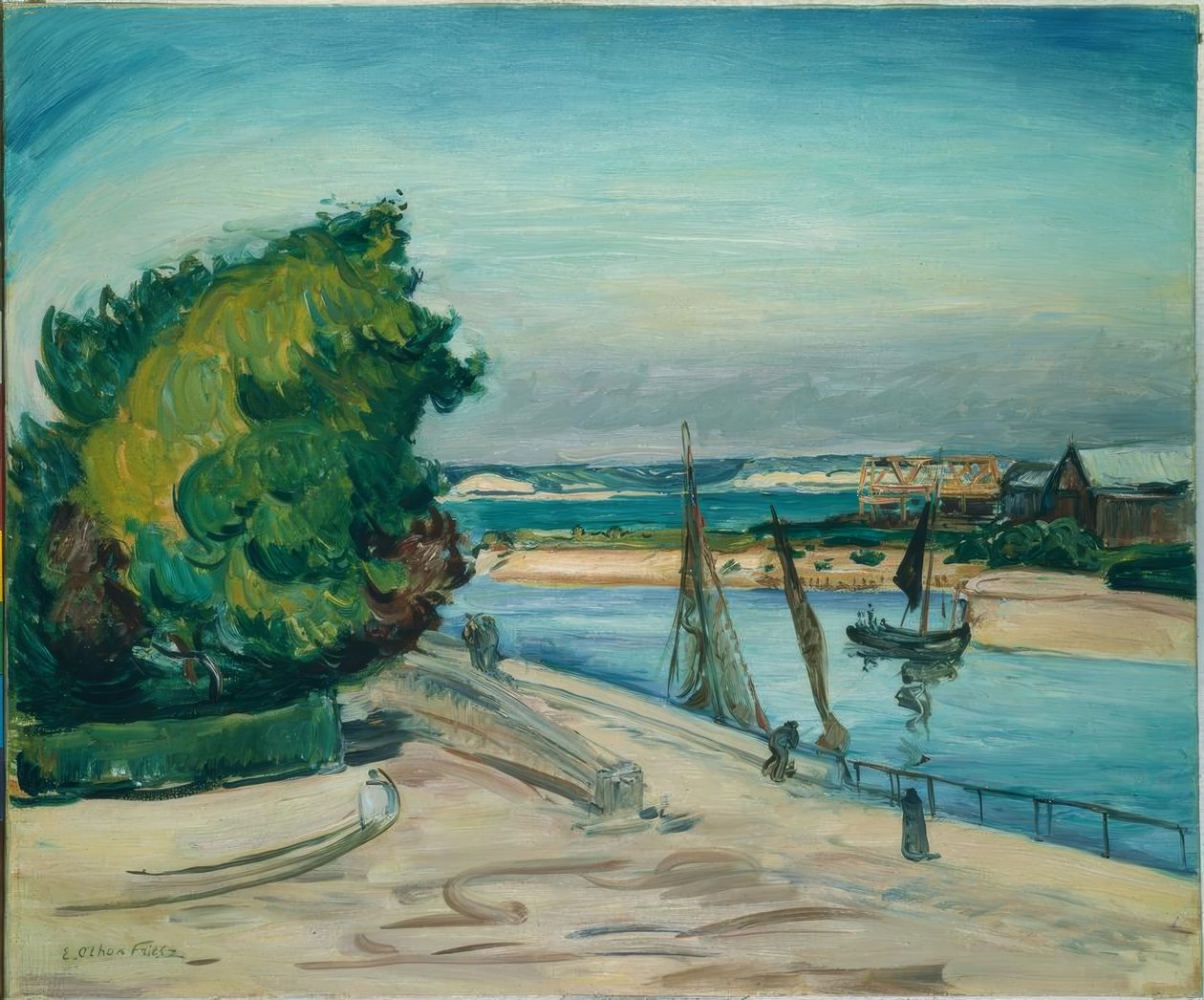 Le Havre, Port Entrance by Othon Friesz