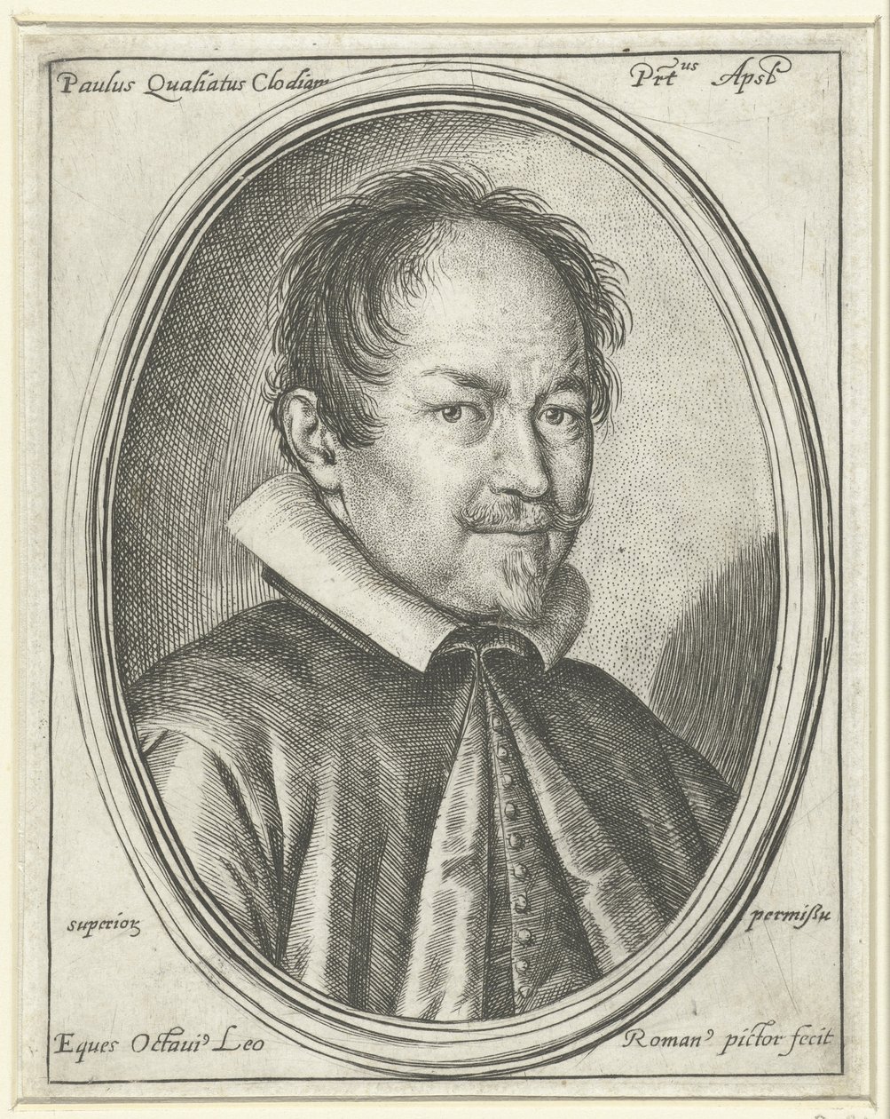 Portrait of the Composer Paolo Quagliati by Ottavio Maria Leoni