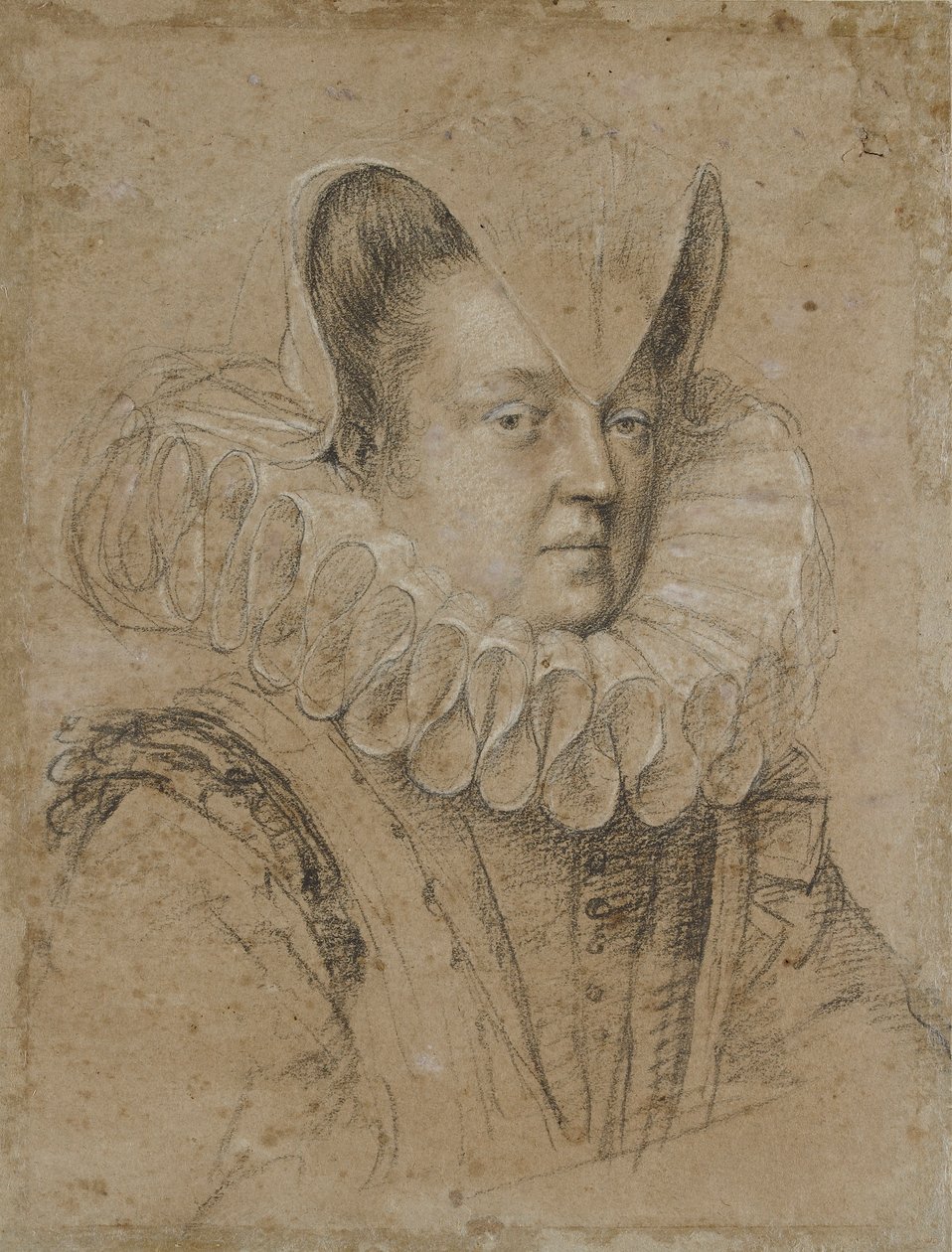Portrait of Margherita, Duchess of Ferrara, early 17th century by Ottavio Mario Leoni