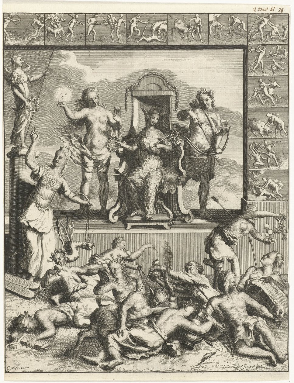 Twelve Labors of Hercules (Allegorical Representation) by Ottmar Elliger (II)