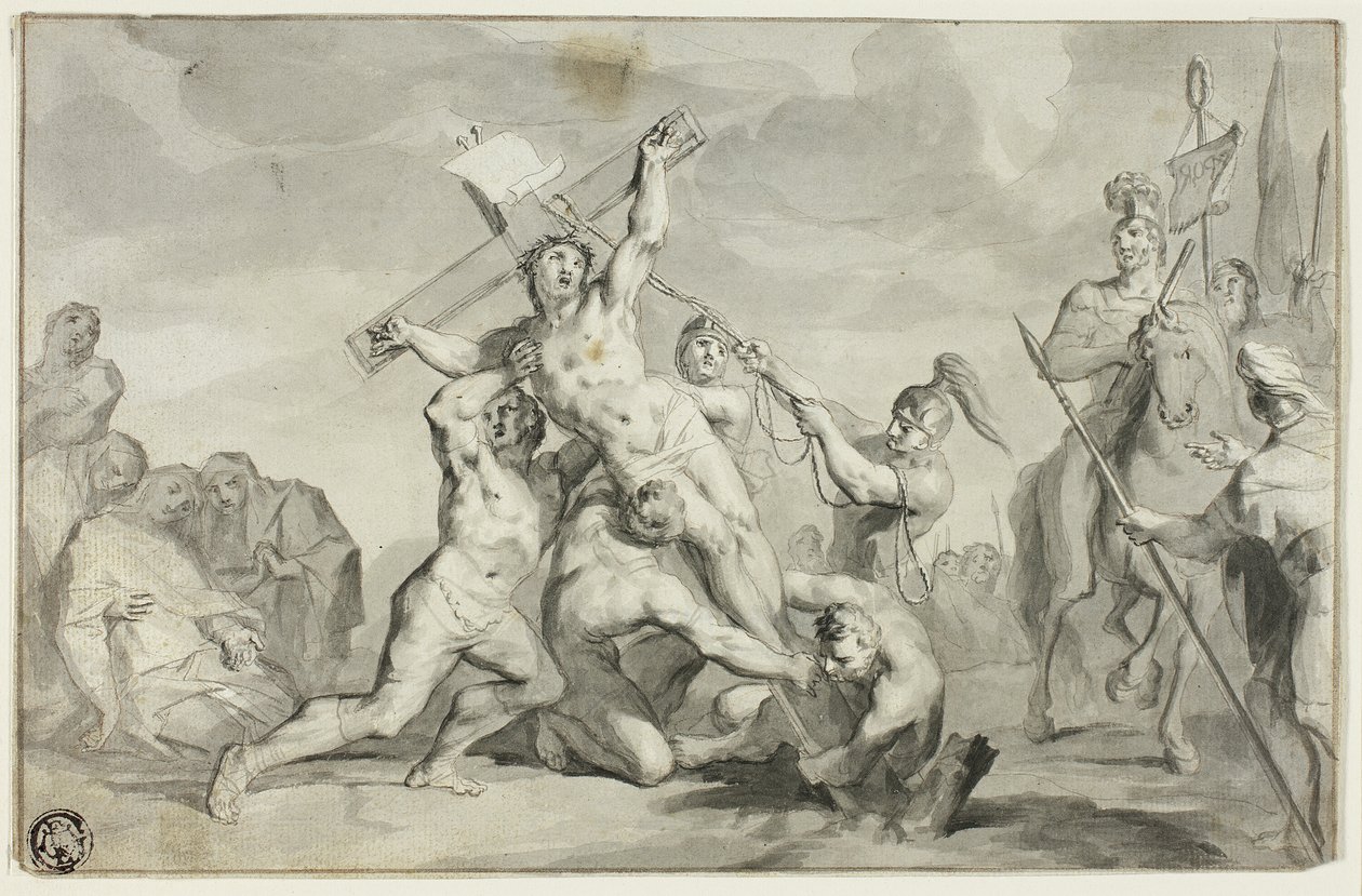 The Raising of the Cross by Ottmar Elliger the Younger